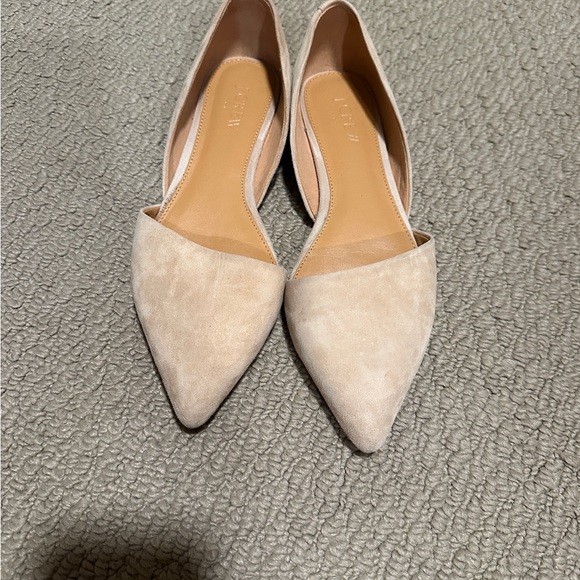 Women's Beige Flats - Picture 1 of 3